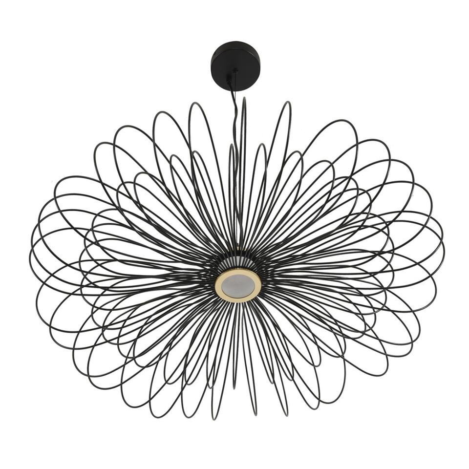 Фото №7  Подвесной светильник LUMION 8301/10L LEDIO LN26 297 черный, металл/акрил Подвес LED 9W 3000K 220V CAMOMILE