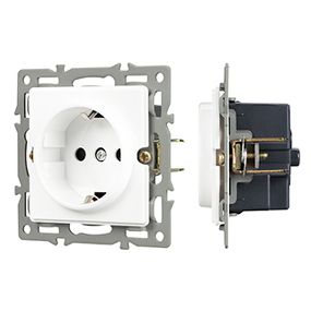 Фото Arlight Механизм электрической розетки SCT-GP-MEU-PL-WH (250V, 16A) ( -)