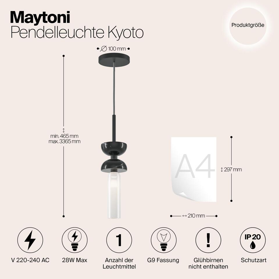 Фото №12  Подвесной светильник Подвесной светильник Maytoni MOD178PL-01B