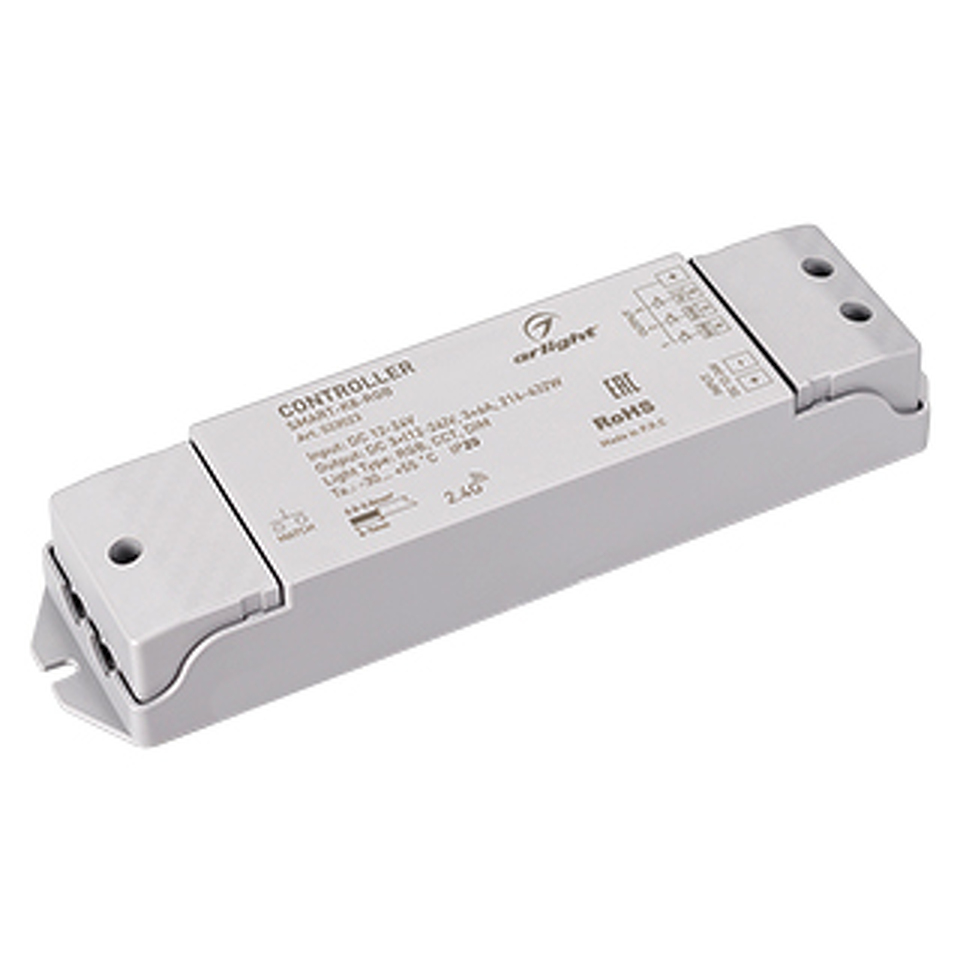 Фото №1  Arlight Контроллер SMART-K8-RGB (12-24V, 3x6A, 2.4G) ( IP20 Пластик, 5 лет)
