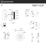 Превью фото №5  Термостатическая система для ванны скрытого монтажа WHITECROSS Y YSET11CR (хром)