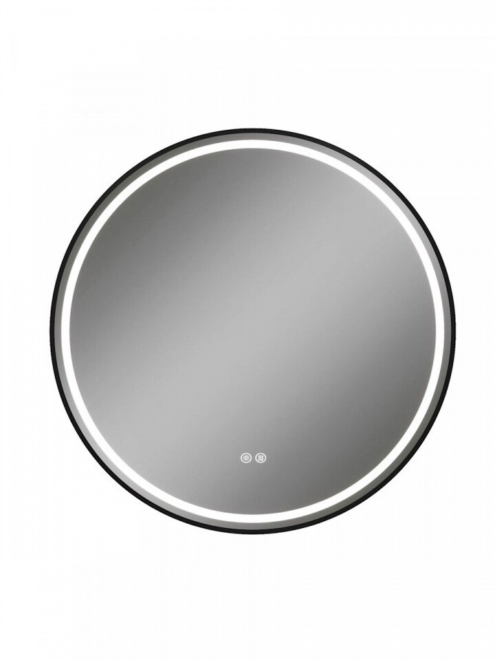 Фото №32  Watersense Зеркало Lina Supernova Black D80, LED подсветка, сенсор, антипар T20124