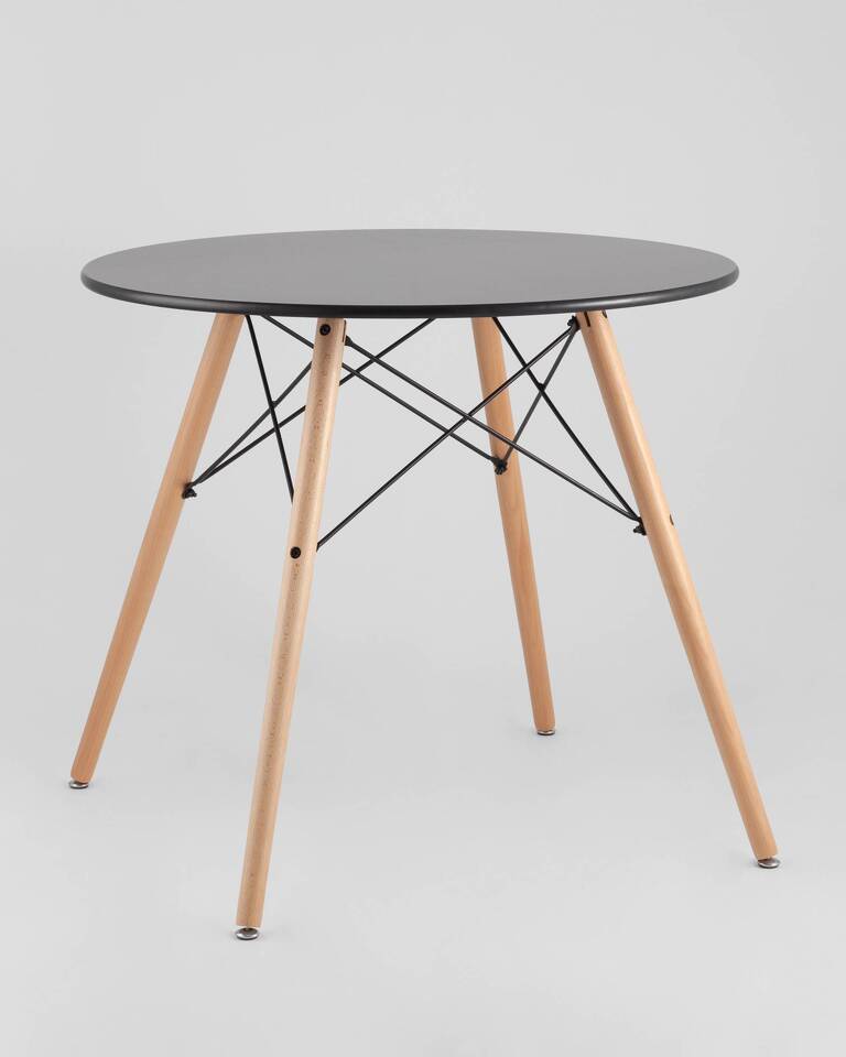 Фото №10  Стол круглый EAMES DSW NEW D=80 черный
