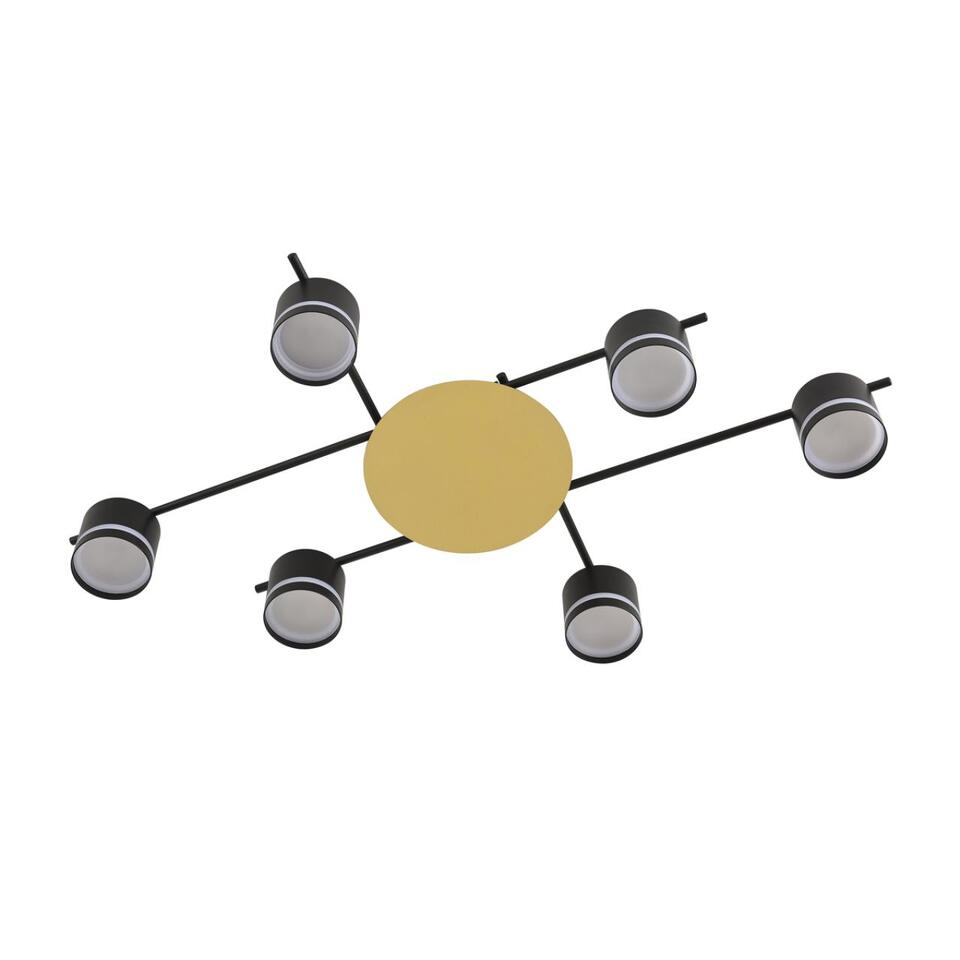 Фото №7  LUMION 8304/6C COMFI LN26 238 золотой/черный, металл/акрил Светильник потолочный GX53 LED 6*7W 220V BENUA