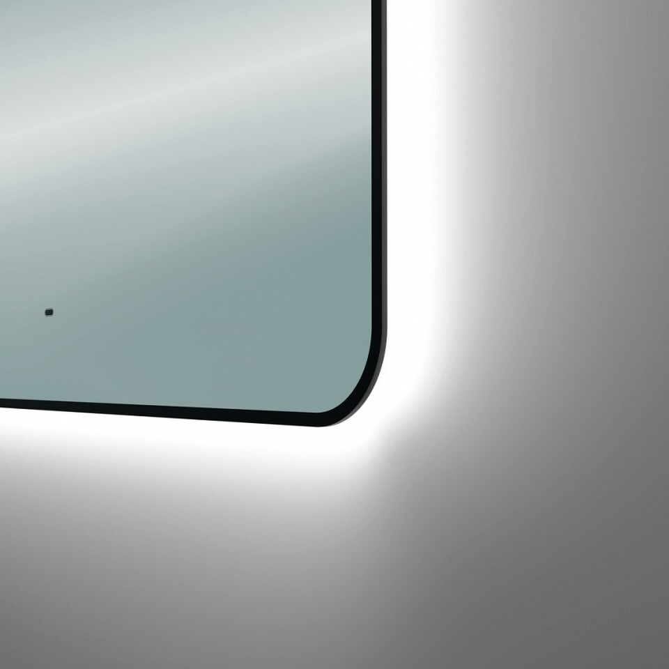 Фото №15  Teymi Зеркало Solli Black Soft Line 100x70, LED подсветка, сенсор на взмах T20231S
