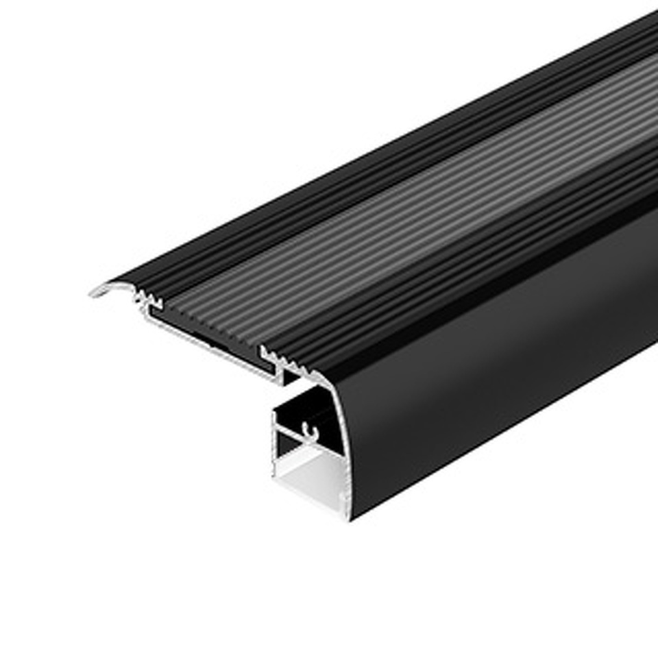 Фото №1  Arlight Профиль STAIR-W65-2000 ANOD BLACK ( Алюминий)