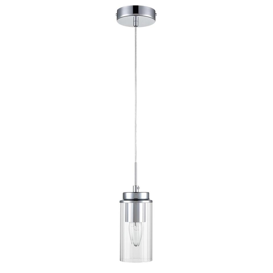 Фото №8  Подвесной светильник LUMION 8102/1A COMFI LN26 408 хром/прозрачный металл/металл Подвес Е14 1*40W 220V ISHA