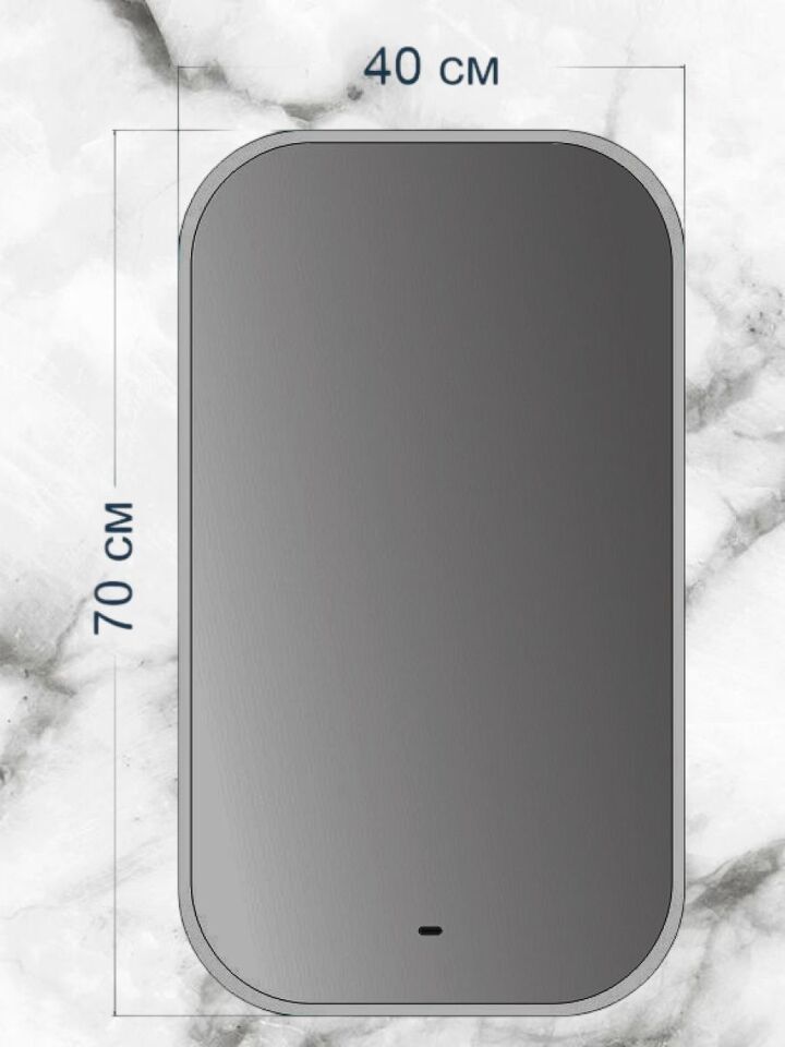 Фото №4  Watersense Rita 40х70, LED подсветка, сенсор на взмах W00928