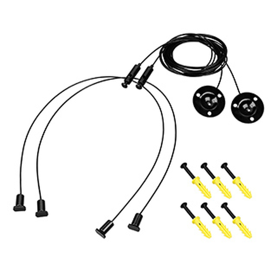 Фото №1  Arlight Подвес LINE-6070 2x2m Set BLACK (Pad 9x2mm) ( Металл)