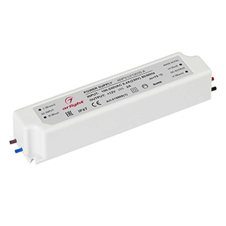 Фото №1  Arlight Блок питания ARPV-LV12035-A (12V, 3.0A, 36W) ( IP67 Пластик, 3 года)