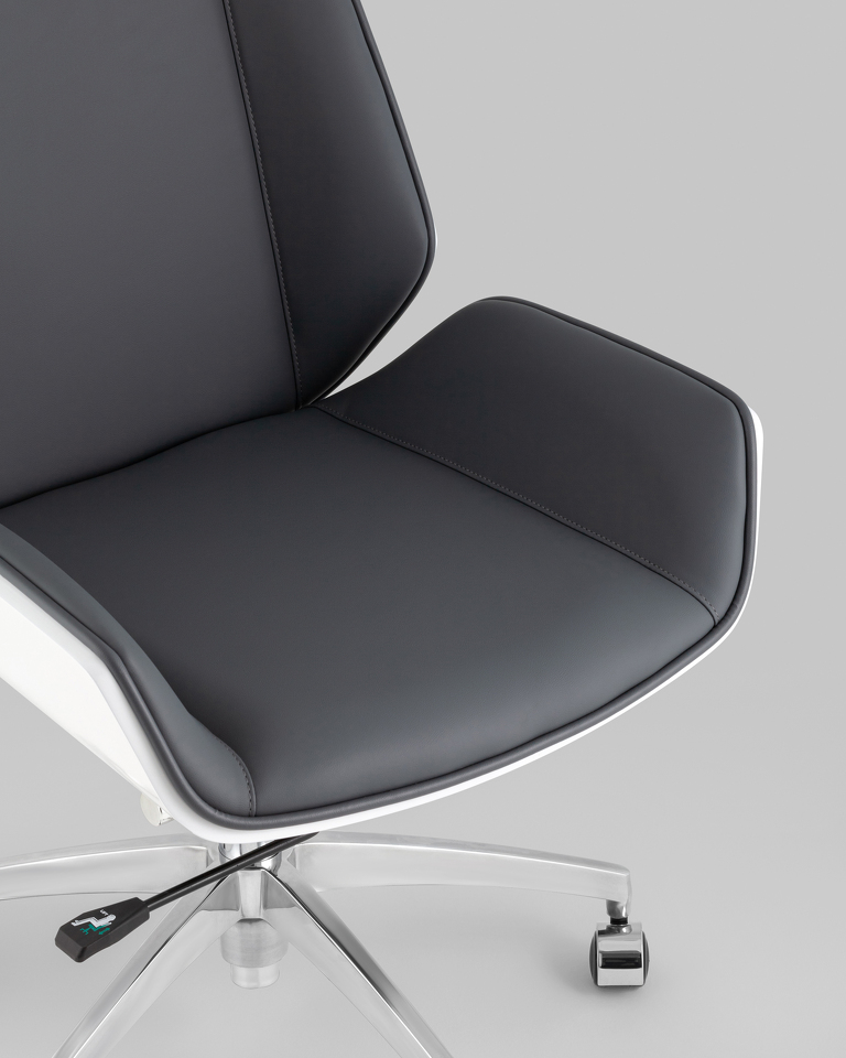 Фото №8  Кресло Кресло офисное TopChairs Crown SN серо-голубой