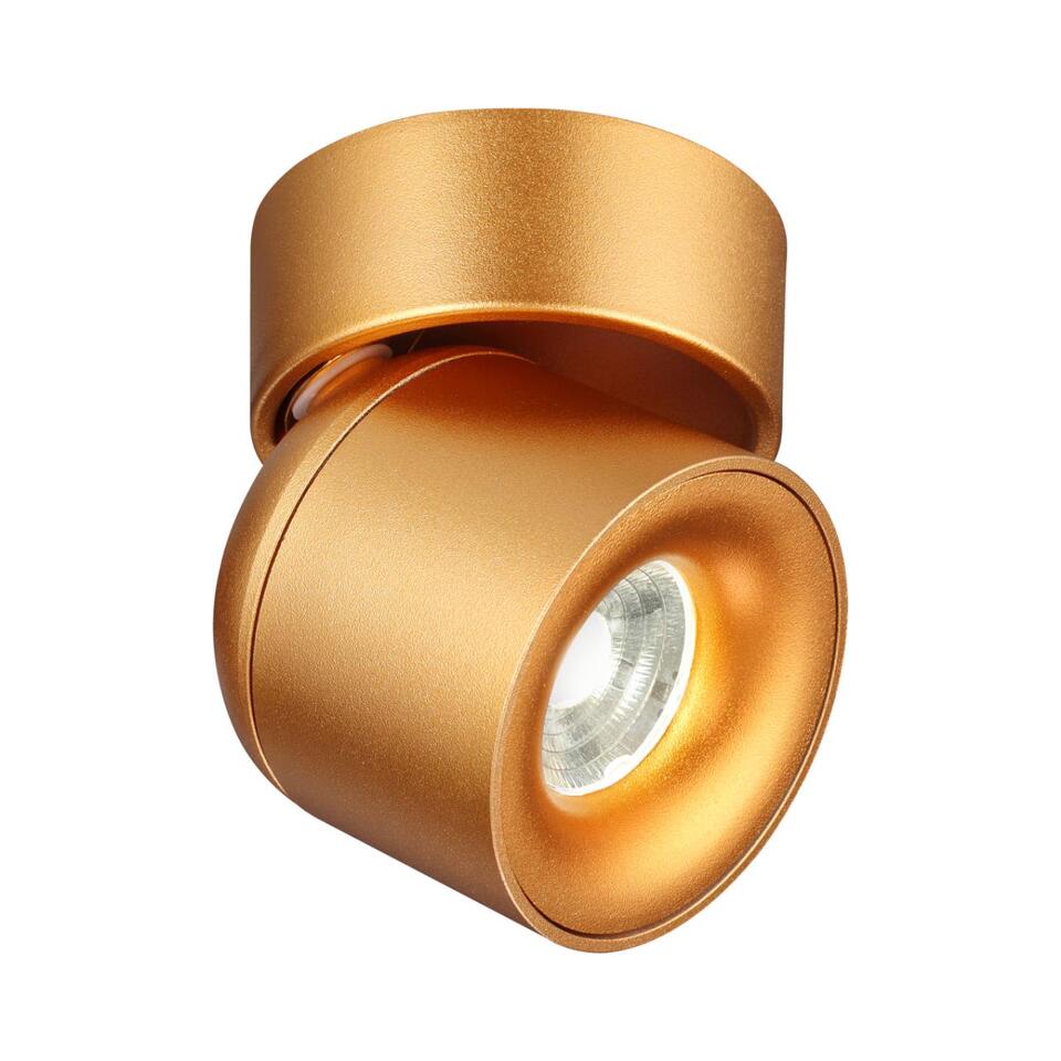Фото №7  NOVOTECH 358810 OVER NT21 360 матовое золото Светильник накладной светодиодный IP20 LED 10W 850Лм 4000K 220V GESSO