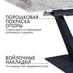 Превью фото №8  Top concept Стол раскладной Малибу (120+30+30), керамика глянцевая Ice Jade
