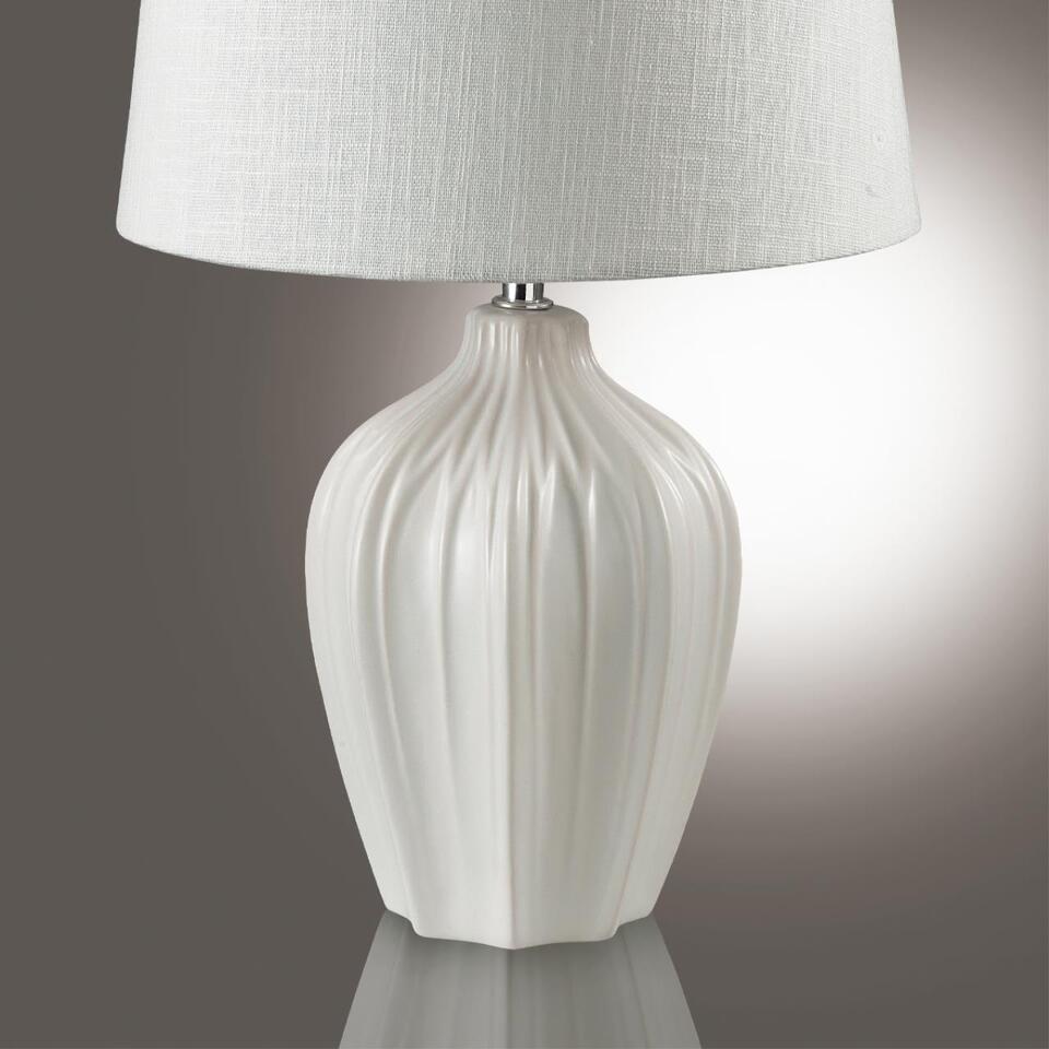 Фото №7  Настольная лампа LUMION 8120/1T COMFI LN26 477 белый, керамика/текстиль Настольная лампа E27 1*60W 220V SONA