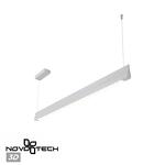 Превью фото №1  Подвесной светильник NOVOTECH 359551 LEDO NT25 000 белый Светильник подвесной диммир. со сменой цв.темпер. (пульт ДУ/прилож. Smart Life) IP20 LED 36W 220-240V 3000-6000К ITER