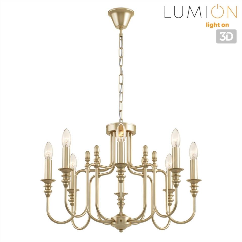 Фото №7  Люстра LUMION 8318/8 CLASSI LN26 076 шампань/металл Люстра E14 8*40W 220V SUANA