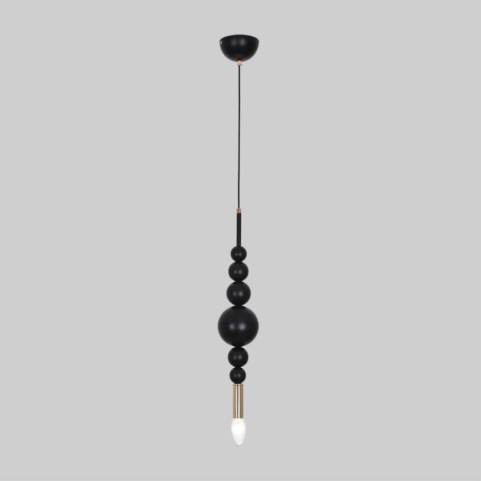 Фото №6  Подвесной светильник LUMION 8106/1 MODERNI LN26 000 черный/золото, металл Подвес E14 40W 220V NANA