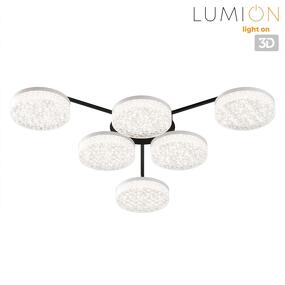 Фото LUMION 8236/6CL LEDIO LN25 000 черный, металл/акрил Люстра потолочная с ПДУ LED 85W 3000-6000К 220V DIDANA