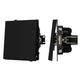 Фото Arlight Механизм звонкового выключателя SWT-TENDO-MKR1-SFPL-BK (230V, 10A) ( Матовый черный)