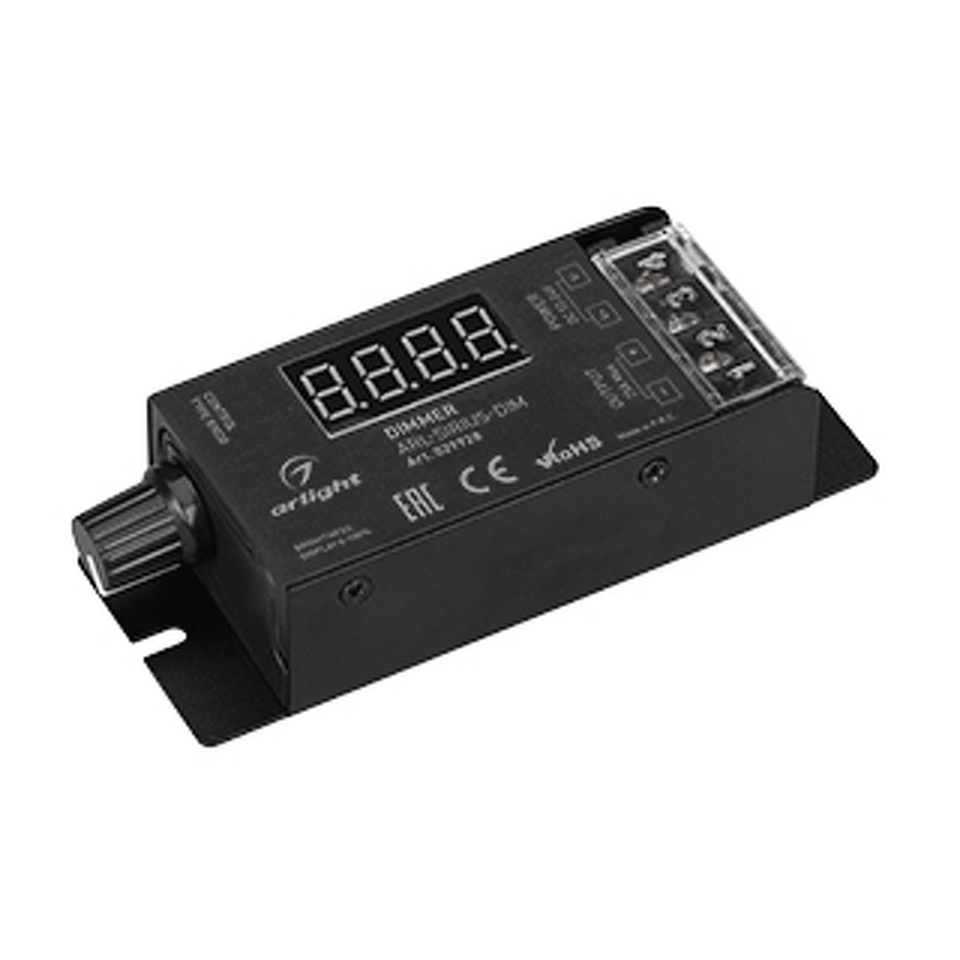 Фото №1  Arlight Диммер ARL-SIRIUS-DIM (12-24V, 1x25A, 2.4G) ( IP20 Металл, 3 года)