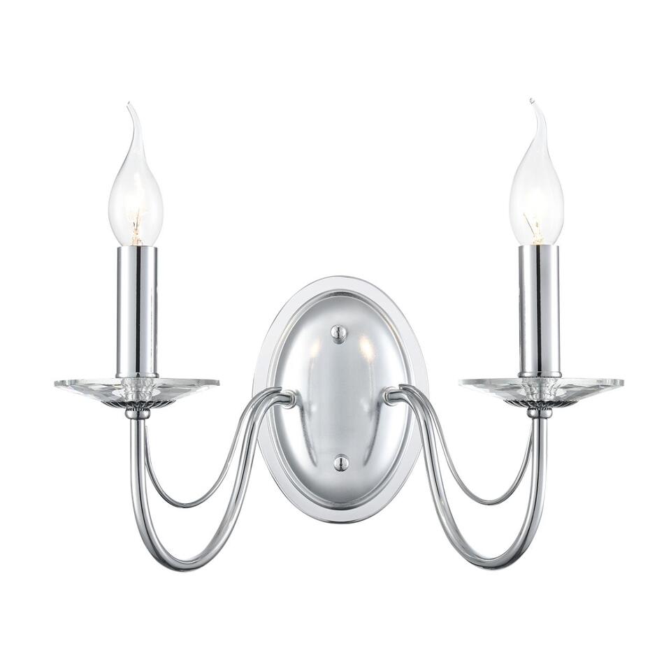 Фото №9  LUMION 8034/2W CLASSI LN26 000 металл/стекло, хром/прозрачный Бра E14 2*40W 220V INCANTO