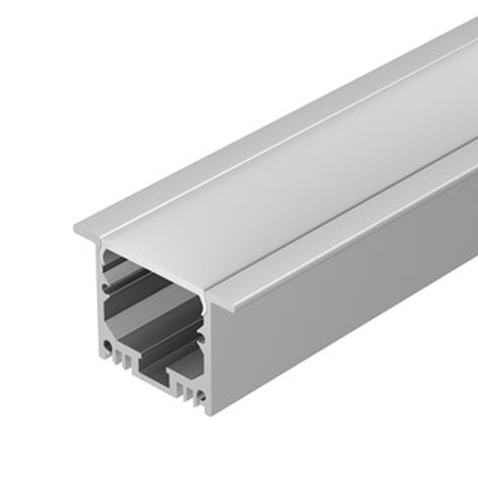 Фото №1  Arlight Профиль с экраном SL-LINIA49-F-2500 ANOD+OPAL ( Алюминий)