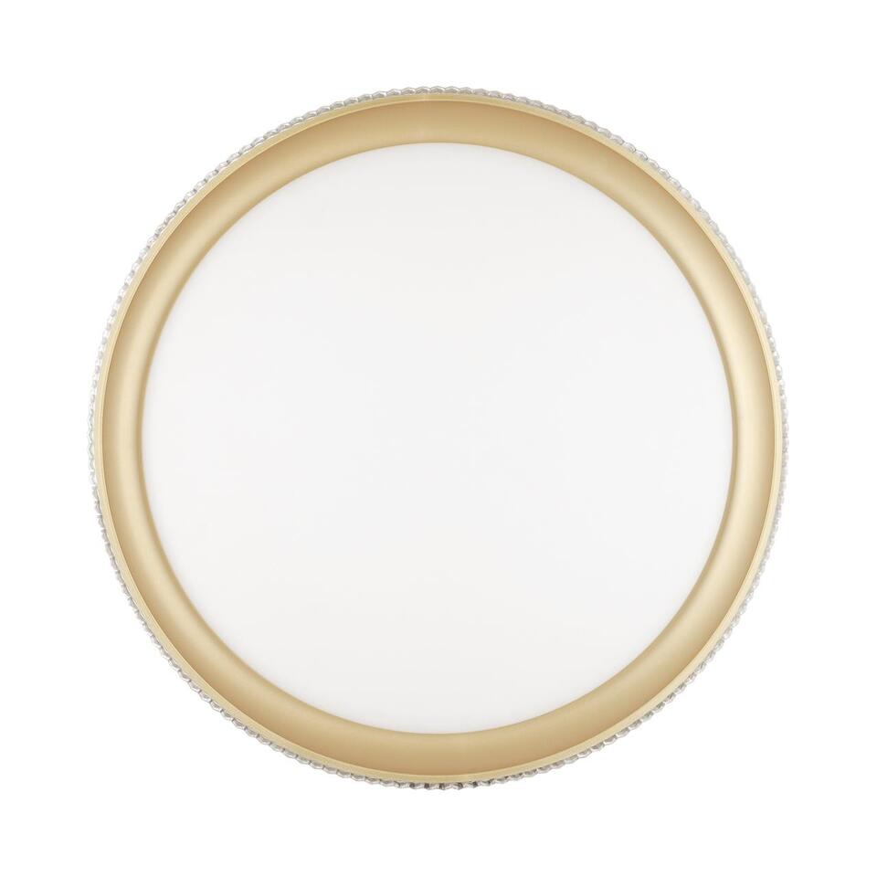 Фото №6  SONEX 3054/DL PALE SN 000 Светильник пластик/белый/золотистый LED 48Вт 3000-6300K D395 IP43 пульт ДУ SHINY