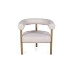 Превью фото №7  Кресло Top concept Кресло Бигги, букле Turin ivory / опоры золото