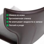 Превью фото №12  Top concept Стул Аустин, кожа коричневый