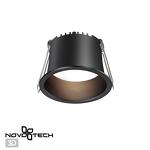 Превью фото №1  NOVOTECH 358898 SPOT NT22 472 черный Светильник встраиваемый светодиодный IP20 LED 4000К 6W 220V TRAN