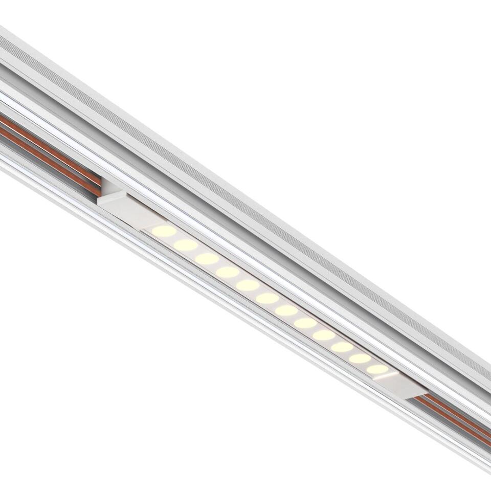 Фото №7  NOVOTECH 359510 SHINO NT24 126 белый Трековый светильник для низковольт. шинопровода арт.135179-135180 IP20 LED 12W 48V 3000K 580Лм FLUM