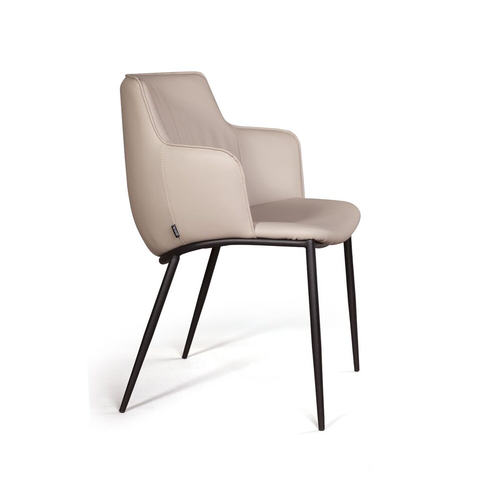 Фото №14  Top concept Стул с подлокотниками София, иск.кожа soft-touch, серый