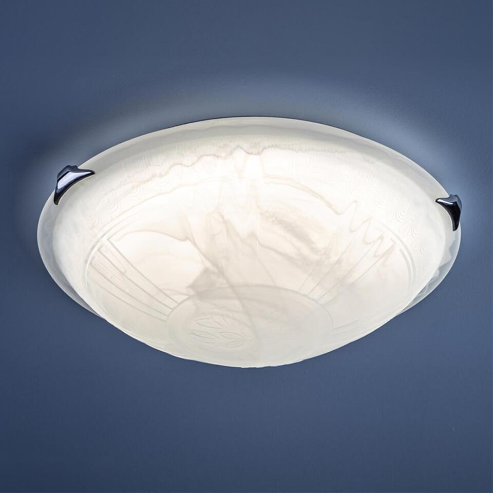 Фото №6  SONEX 7601/DL SNOK SN 000 Светильник стекло/белое/хром LED 48Вт 4000K D405 IP20 LUFE