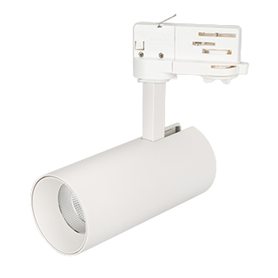 Фото №1  Arlight Светильник SP-POLO-TRACK-LEG-R65-8W Warm3000 (WH-WH, 40 deg) ( IP20 Металл, 3 года)