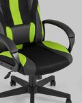 Превью фото №10  Кресло Кресло игровое TopChairs ST-CYBER 9 черный/зеленый