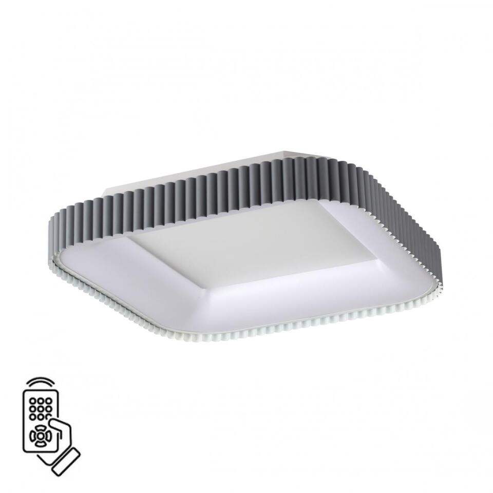 Фото №10  SONEX 7769/56L AVRA LED SN 578 Светильник металл/белый/серый LED (56Вт+14Вт) 3000-6000K 500х500 IP43 пульт ДУ+подсветка SHARMEL