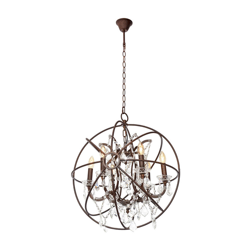 Фото №3  Люстра LOFT1897/6 Подвесная люстра LOFT IT Foucaults orb crystal