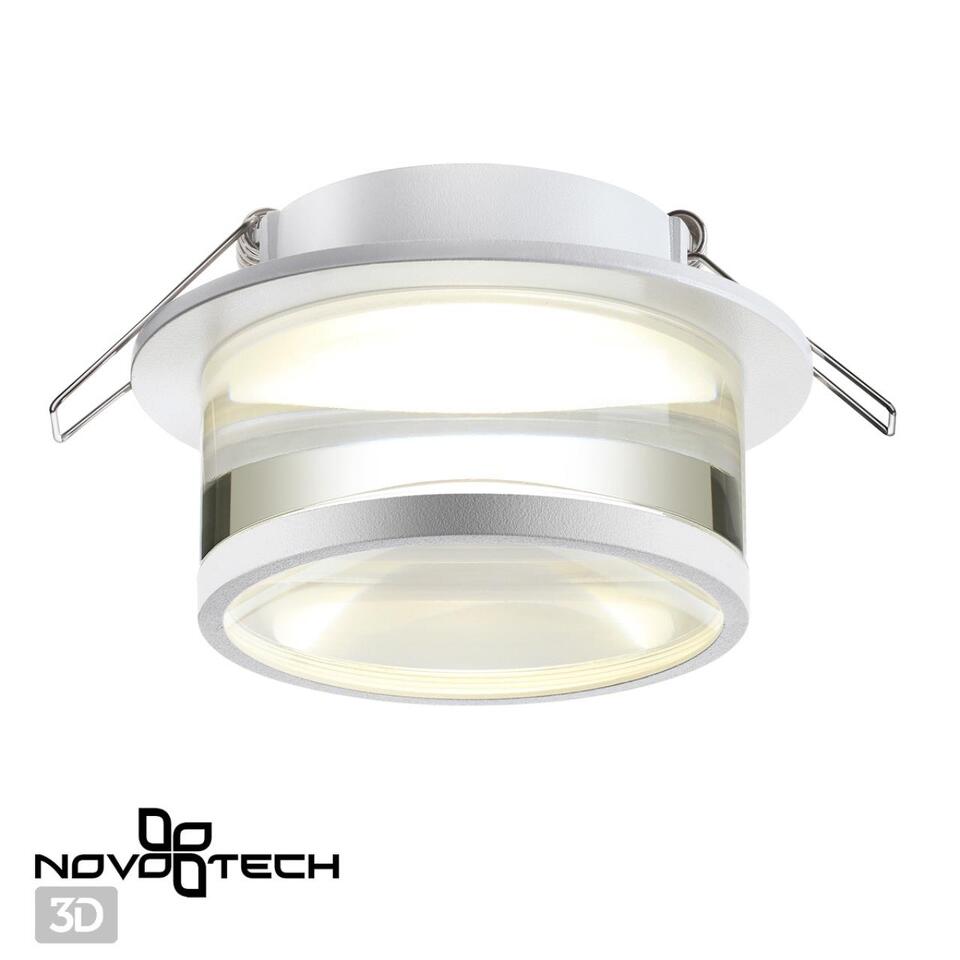 Фото №3  NOVOTECH 370915 SPOT NT22 512 белый Светильник встраиваемый IP20 GU10 9W 220V GEM