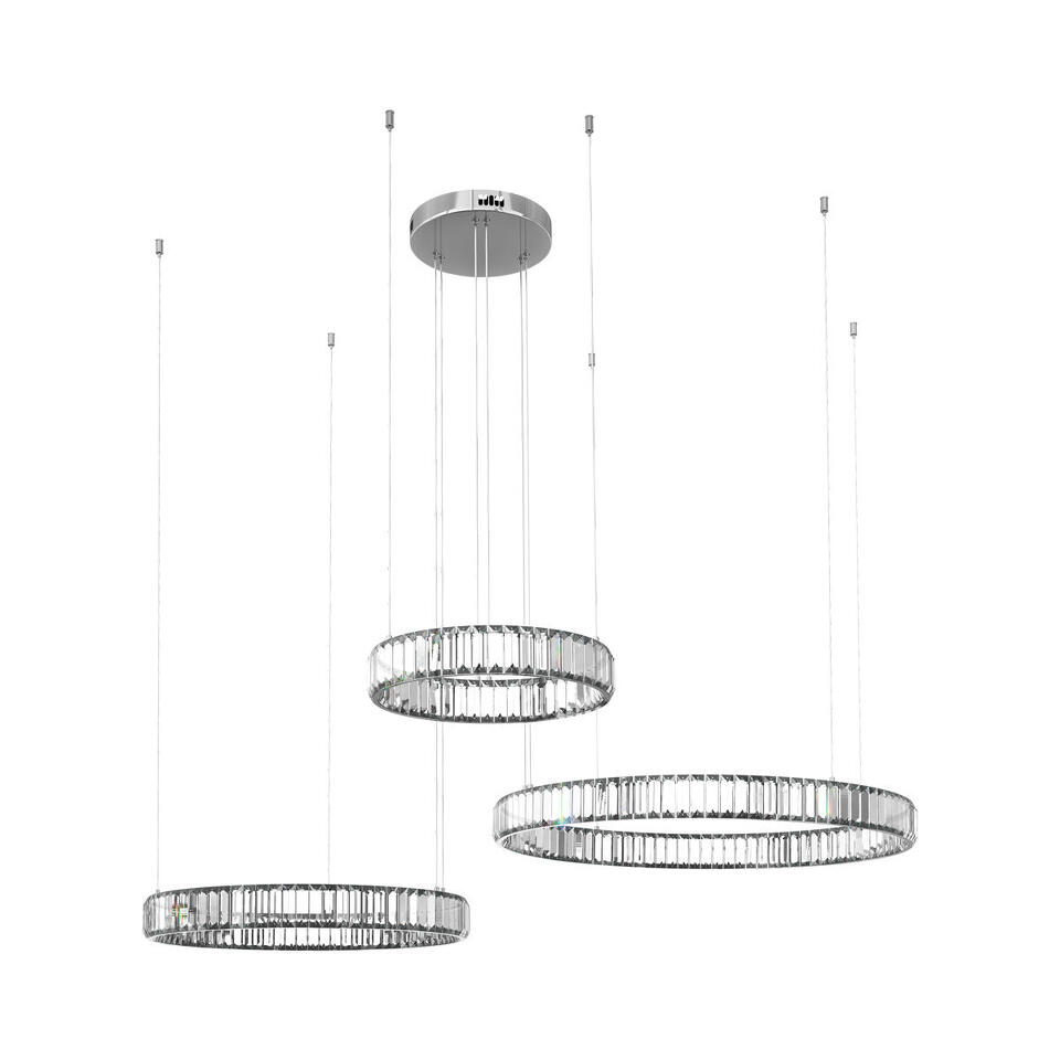 Фото №4  Подвесной светильник 10135/3 Chrome Подвесной светильник LOFT IT Crystal ring