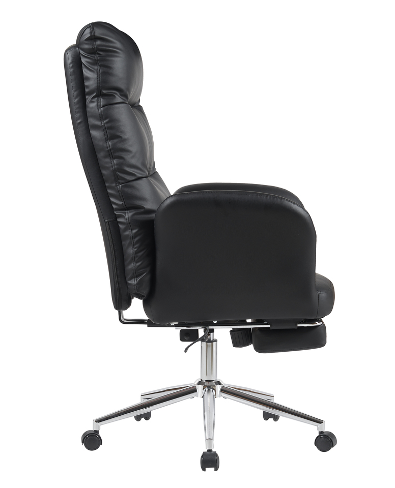 Фото №5  Кресло Кресло руководителя TopChairs Solid с оттоманкой черный