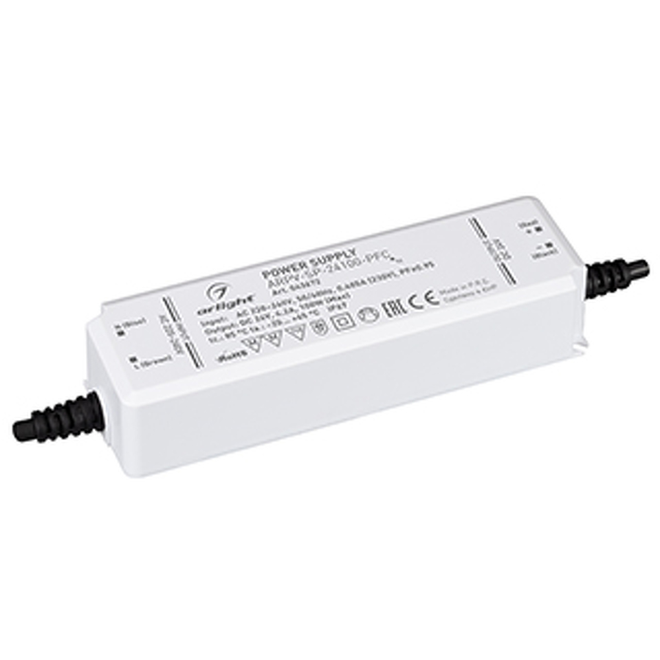 Фото №1  Arlight Блок питания ARPV-SP-24100-PFC (24V, 4.2A, 100W) ( IP67 Пластик, 5 лет)