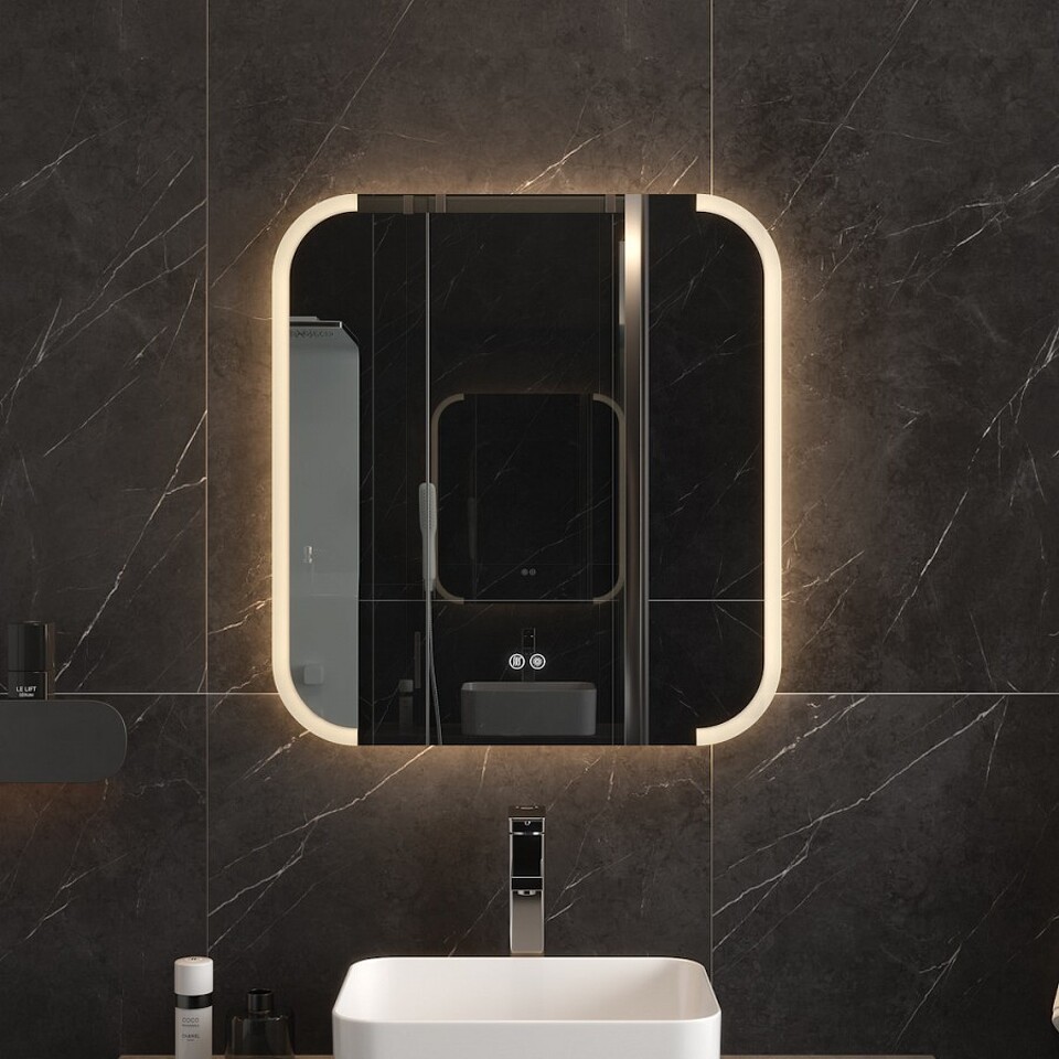 Фото №32  Teymi Зеркало Solli Luxor 600х650, LED подсветка, сенсор, антипар T20401