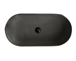 Превью фото №1  Раковина 40583 / PCV70A Althea Cover раковина накладная 70x35  Матовый черный Plus-Ton®