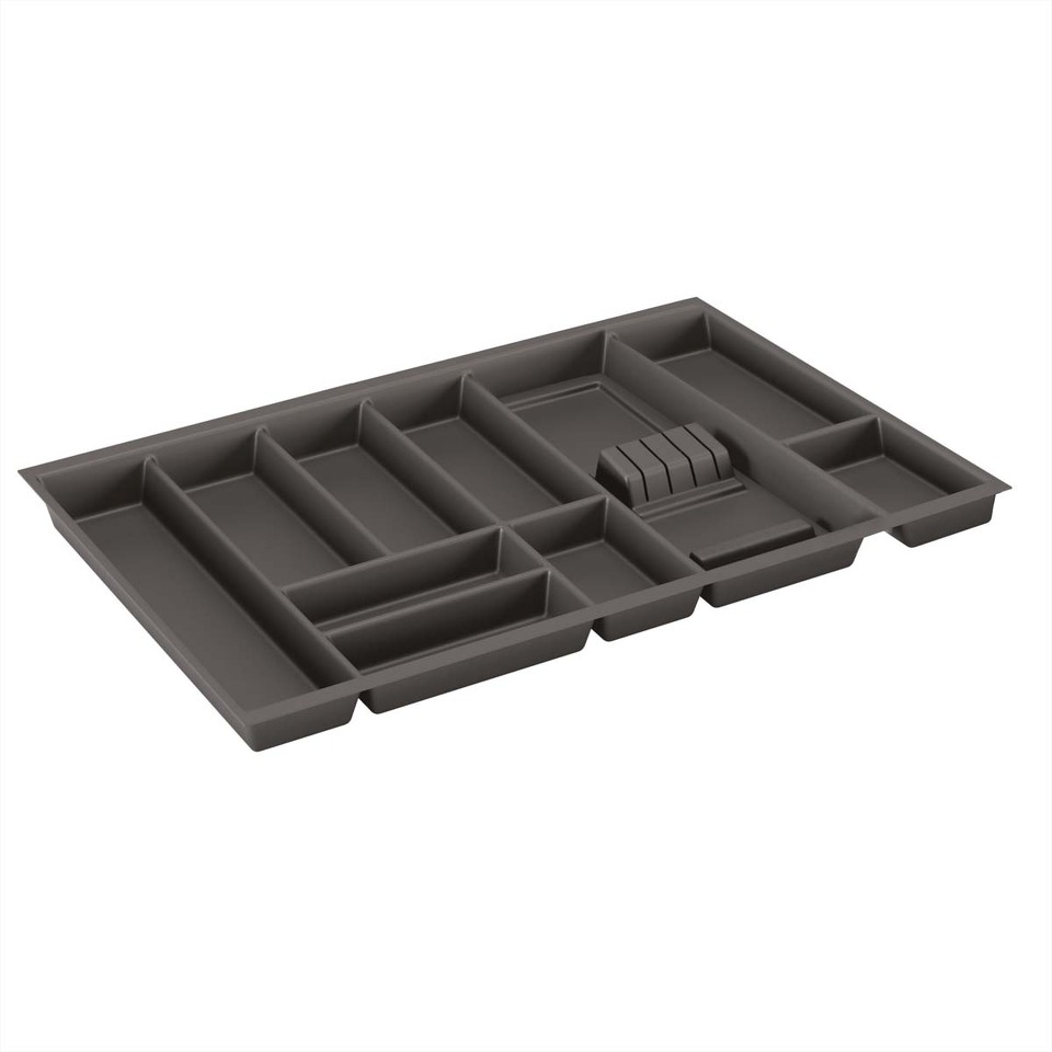 Фото №1  Dirks Лоток BASIC SOFT-TOUCH для столовых приборов, ширина фасада 800 мм, 719х473х58 мм, антрацит