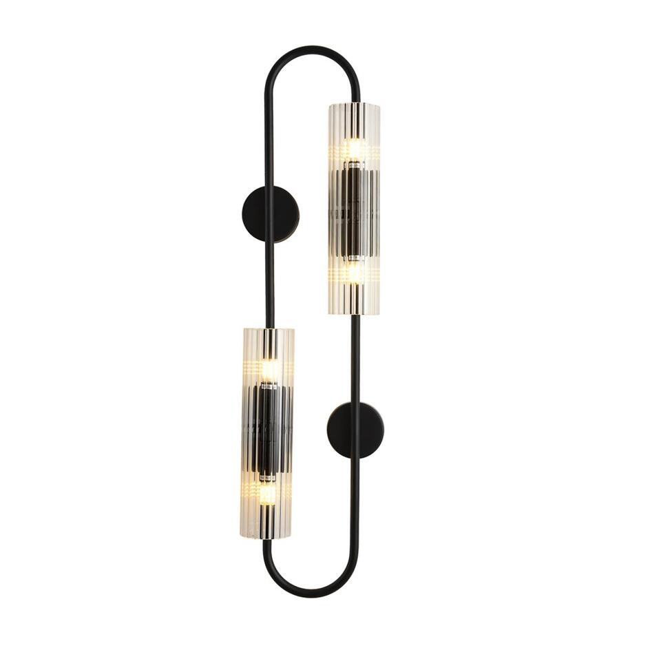 Фото №7  LUMION 6561/4W SUSPENTIONI LN26 284 черный/прозрачный, металл/стекло Бра G9 4*20W 220V TORONTO