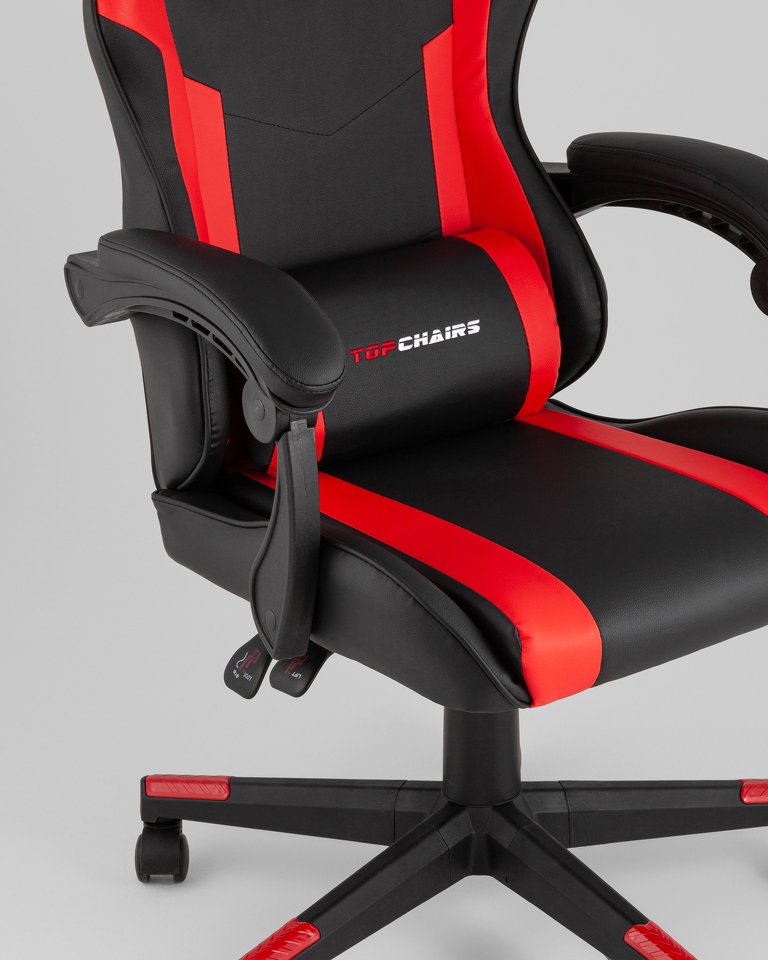 Фото №10  Кресло Кресло спортивное TopChairs Commander черно-красный