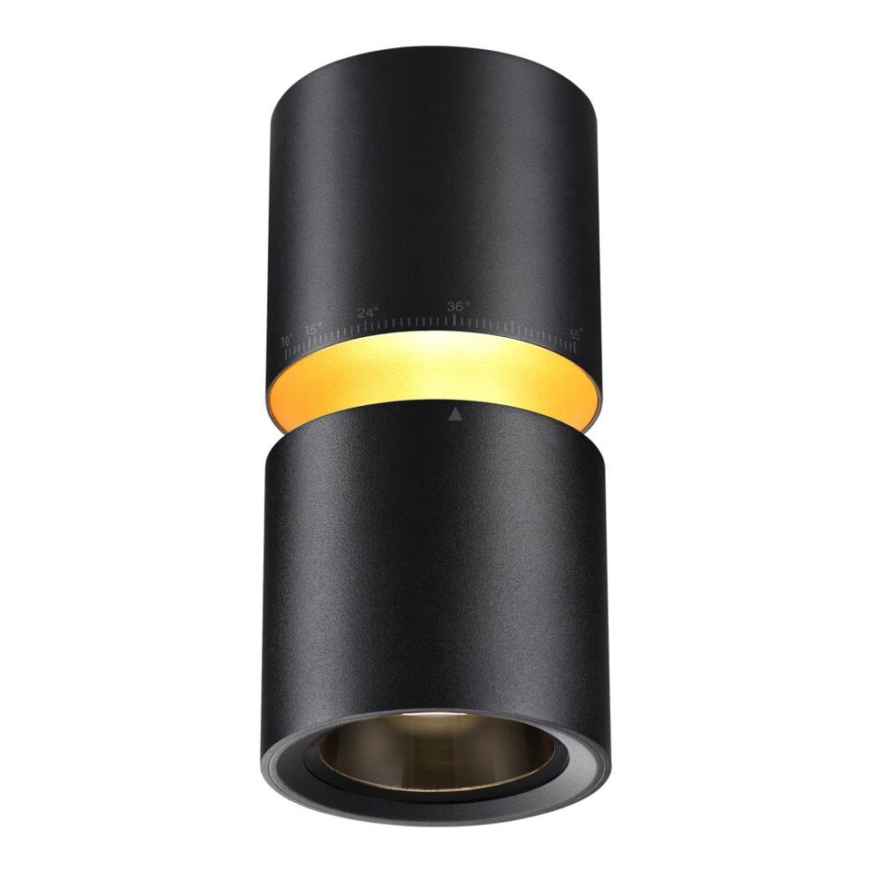 Фото №9  NOVOTECH 359338 OVER NT24 318 черный Светильник накладной светодиодный IP20 LED 10W/3W 3000K 1090Лм 170-265V ARISTO