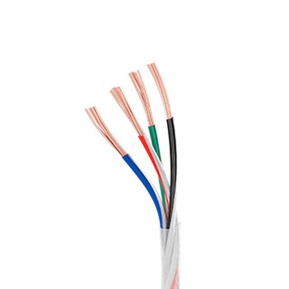 Фото №1  Arlight Провод питания ARL-20AWG-CLEAR-5Wire-CU-Double (5x0.75mm, 2.5m) ( -)