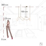 Превью фото №8  Подвесной светильник 10388P/C Brass Подвесной светильник LOFT IT Thread