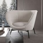 Превью фото №11  Кресло Top concept Лаунж кресло Кутюр букле светлый